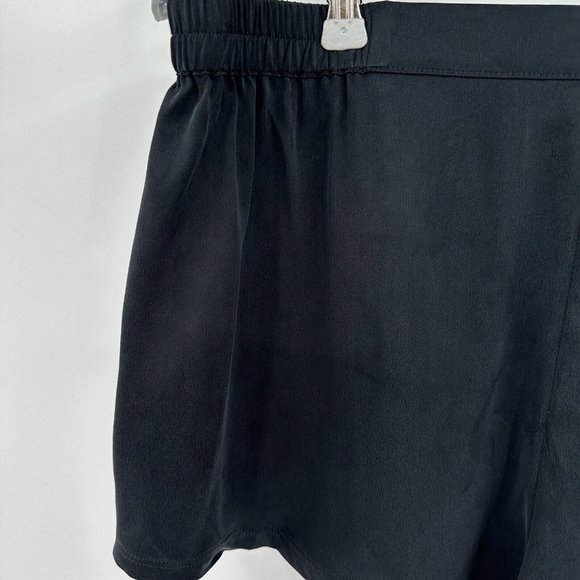 Quince Women's Black Washable Silk Pajama Shorts sz S Small NWT Sleep Stretch - Picture 2 of 4